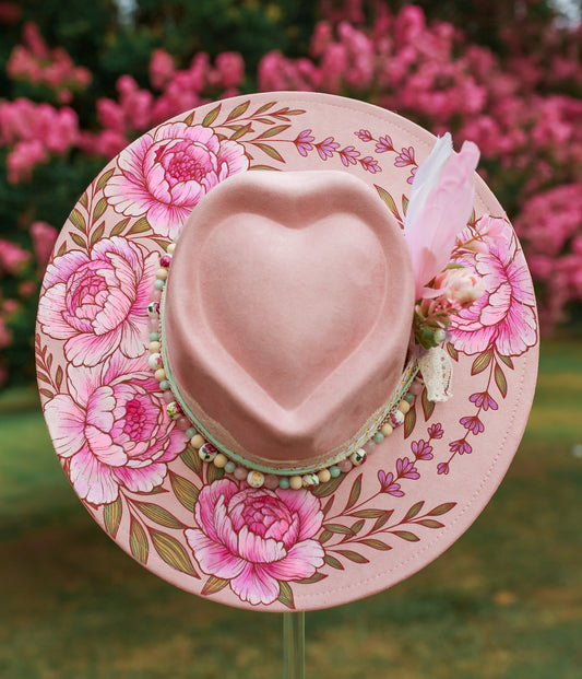 Rosalie - Gummy Thunk Original -- Wide Brim Vegan Suede Hat