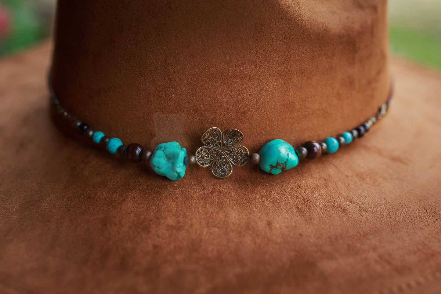 2 in 1 Beaded Hat Band + Bracelet Combo for All Wide Brim, Fedora, and Cowboy Style Hats