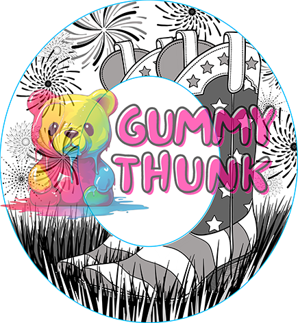 Red, White, and Blue Thing Hat Wide Brim Template for Burning - SVG and PNG Files