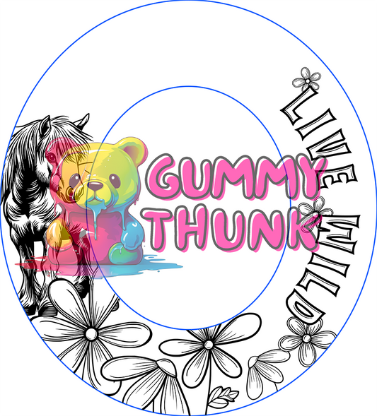 Live Wild Youth Hat Brim Template for Burning - SVG and PNG Files