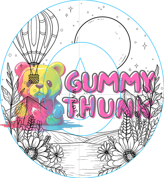 Wander Hat Wide Brim Template for Burning - SVG and PNG Files