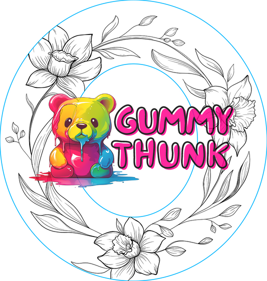 Double Sided Daffodil Hat Wide Brim ROUND TOP Hat Template for Burning - SVG and PNG Files