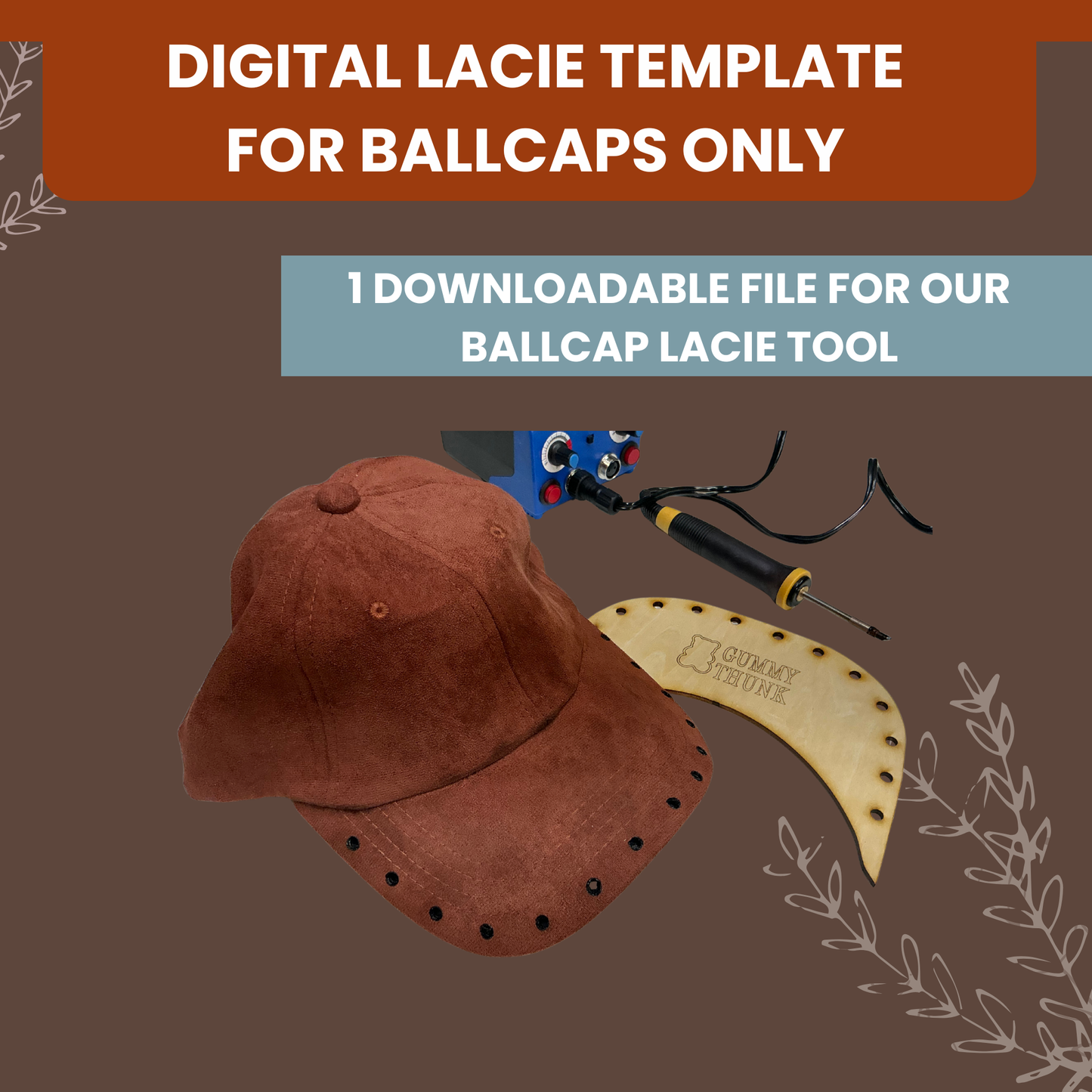 DIGITAL FILE ONLY - Ballcap LACIE Tool for 7.25IN Brims