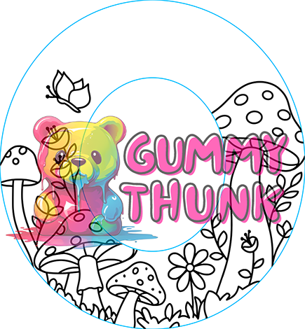 Mushroom Meadow - Beginners Wide Brim Hat Template for Hand Burning, Laser Engraving, and Painting - SVG and JPEG Files