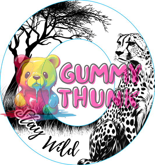 Cheetah Hat Wide Brim Template for Burning - SVG and PNG Files