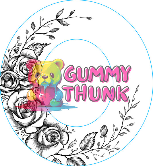 Rose Hat Wide Brim Template for Burning - SVG and PNG Files