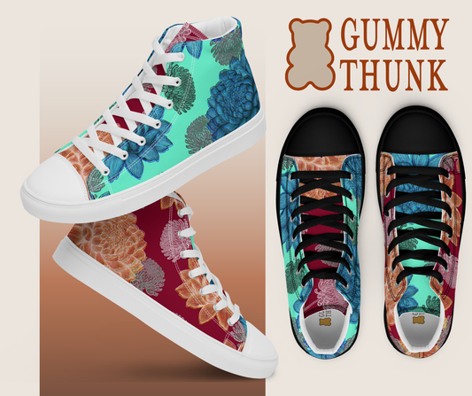 LOLA Women's Two Tone High Top Canvas Shoes