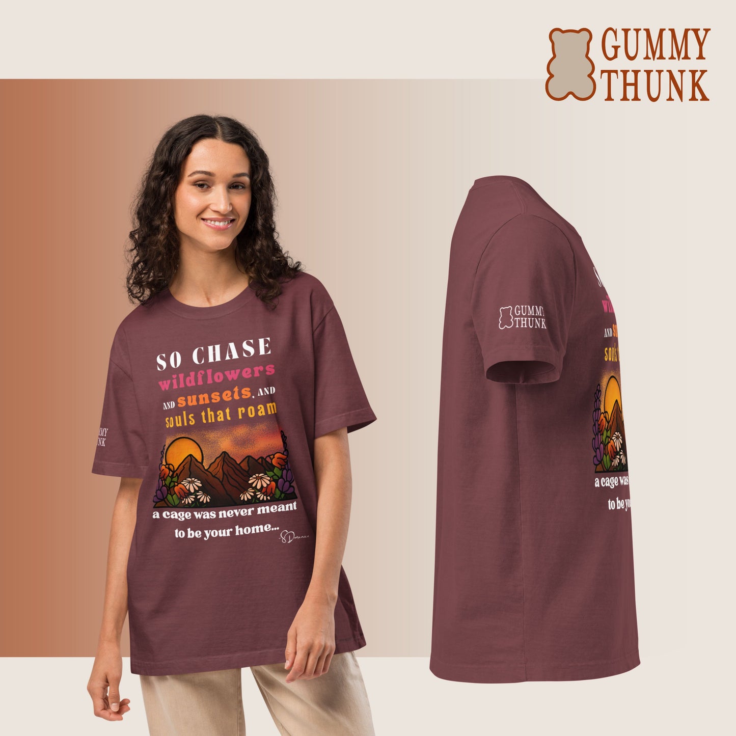 So Chase Wildflowers Unisex Oversized Shirt