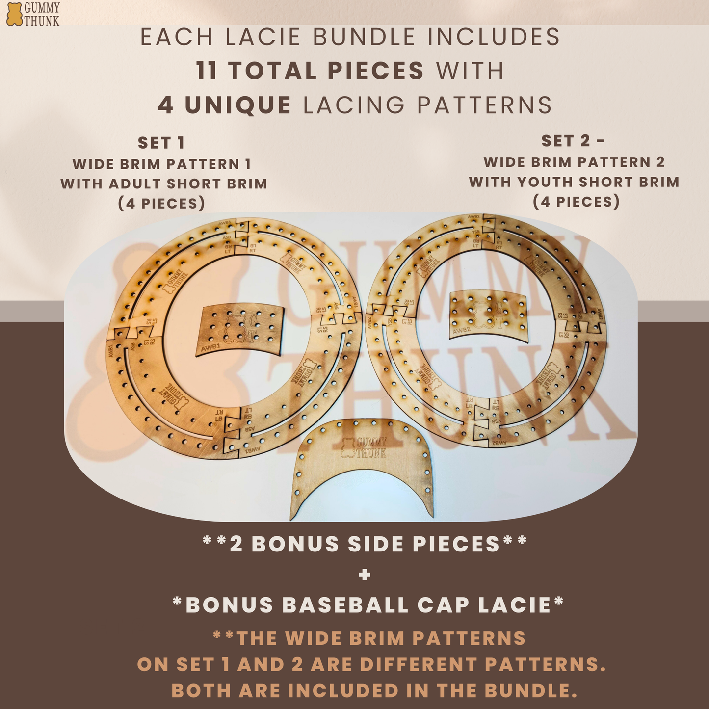 LACIE Tool Bundle - Wide Brim, Short Brim, Youth Short Brim, and Baseball Hat LACIES