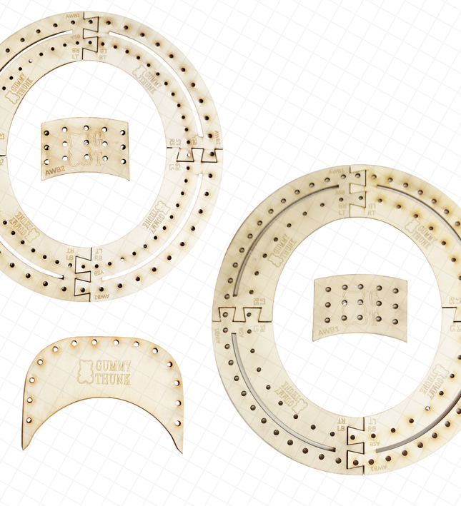 Complete LACIE Tool Bundle - Lacing Stencils For Vegan Suede Wide Brim Hats, Short Brim, Youth Short Brim, and Baseball Hats