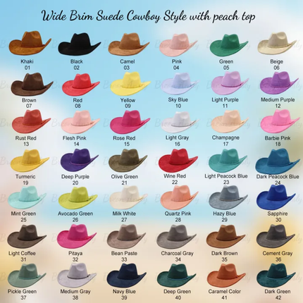 BULK ORDER - READ DESCRIPTION - WIDE BRIM COWBOY HATS