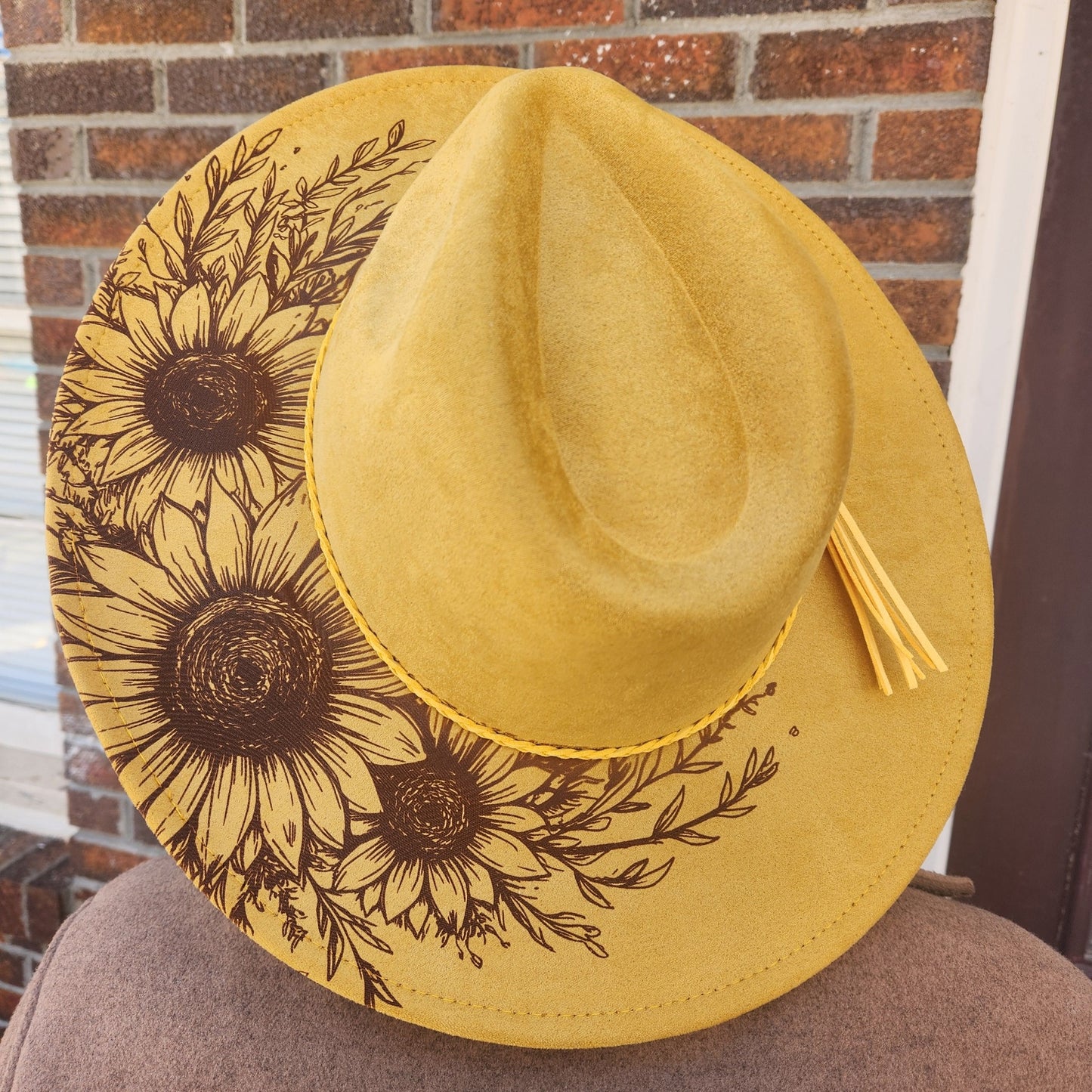 Sunflower Hat Laser Template for Burning - SVG and PNG Files ONLY