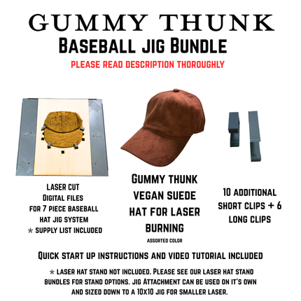 BUNDLE Baseball Hat Laser Engraving Kit