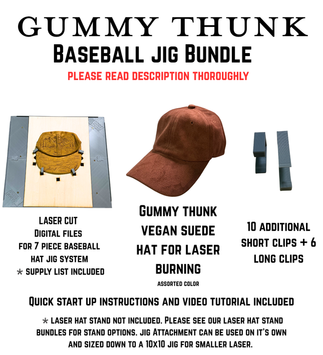 BUNDLE Baseball Hat Laser Engraving Kit