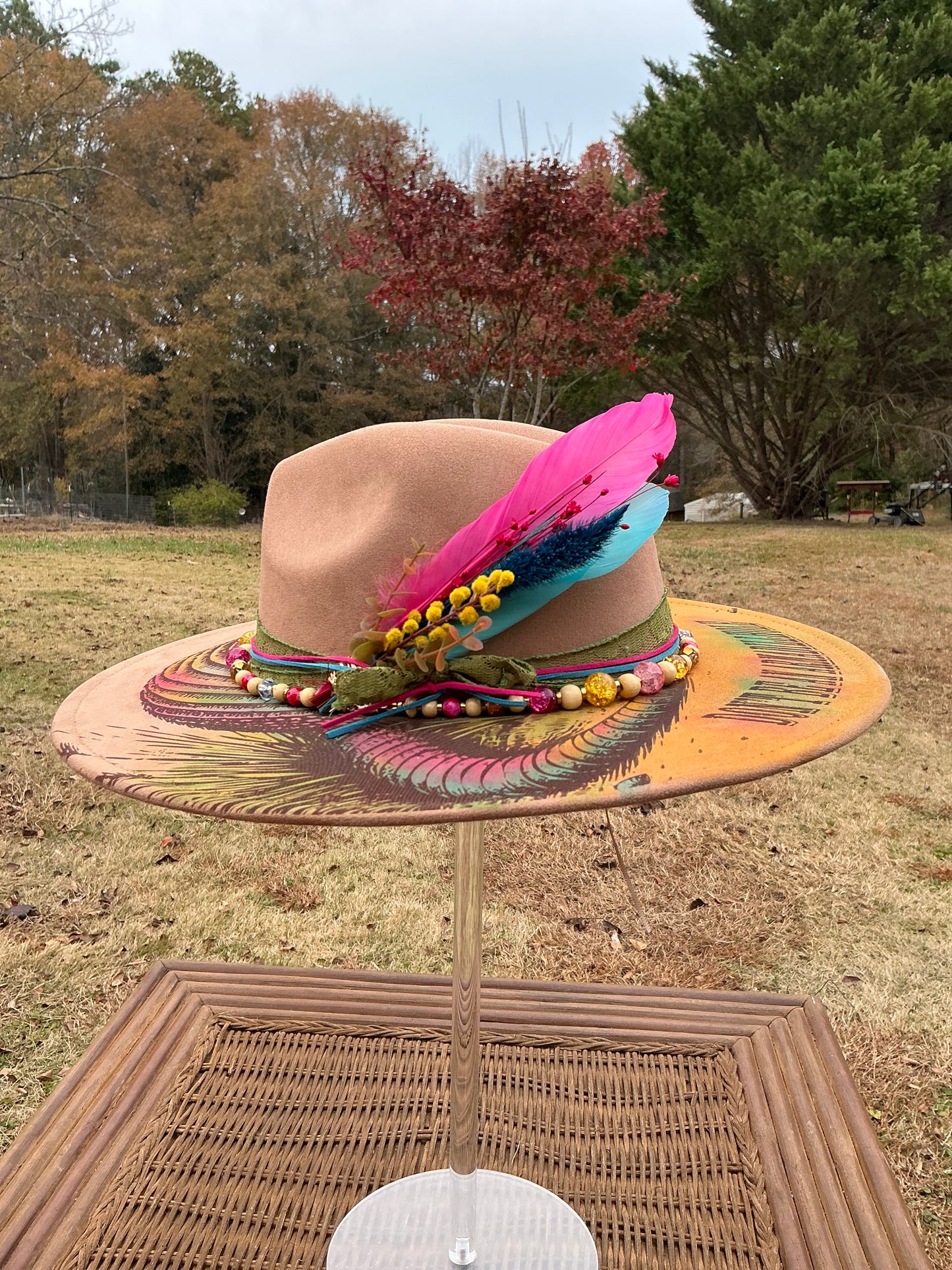 Winter Sale - Armadillhole - Vegan Suede Wide Brim