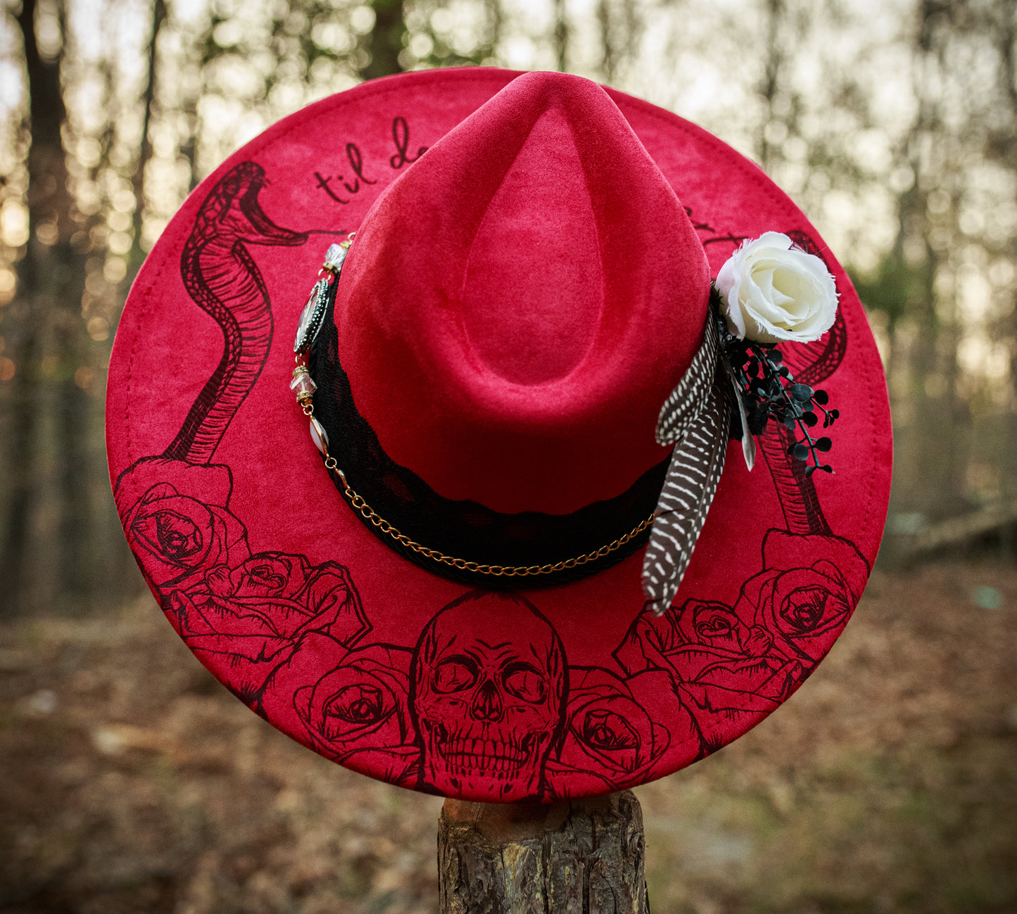 Til Death Do Us Part Bundle - 12 Wide Brim Hat Designs - SVG, PNG, and Printable Page Files