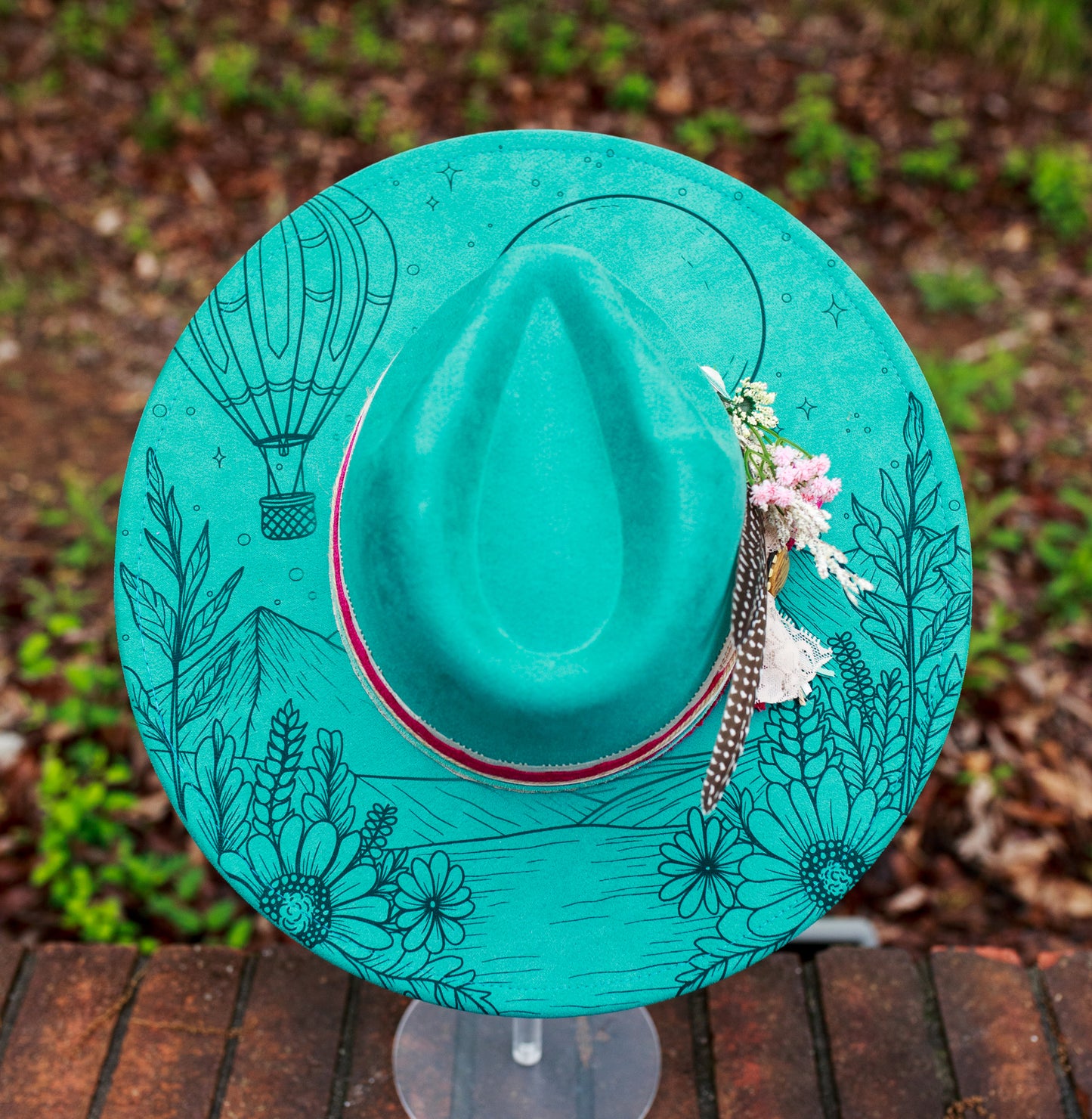 Wander - Mommy and Me Set - Adult and Youth Wide Brim Vegan Suede Hats