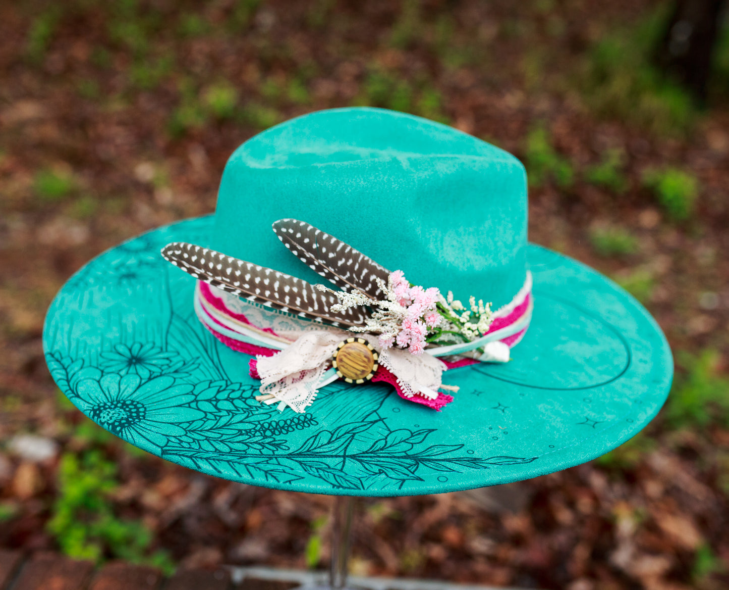 Wander - Mommy and Me Set - Adult and Youth Wide Brim Vegan Suede Hats