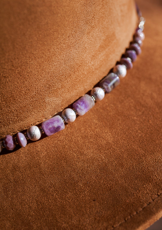 2 in 1 Beaded Hat Band + Bracelet Combo for All Wide Brim, Fedora, and Cowboy Style Hats