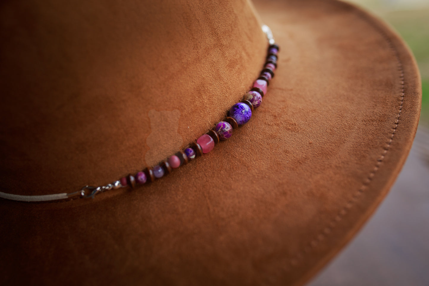 2 in 1 Beaded Hat Band + Bracelet Combo for All Wide Brim, Fedora, and Cowboy Style Hats