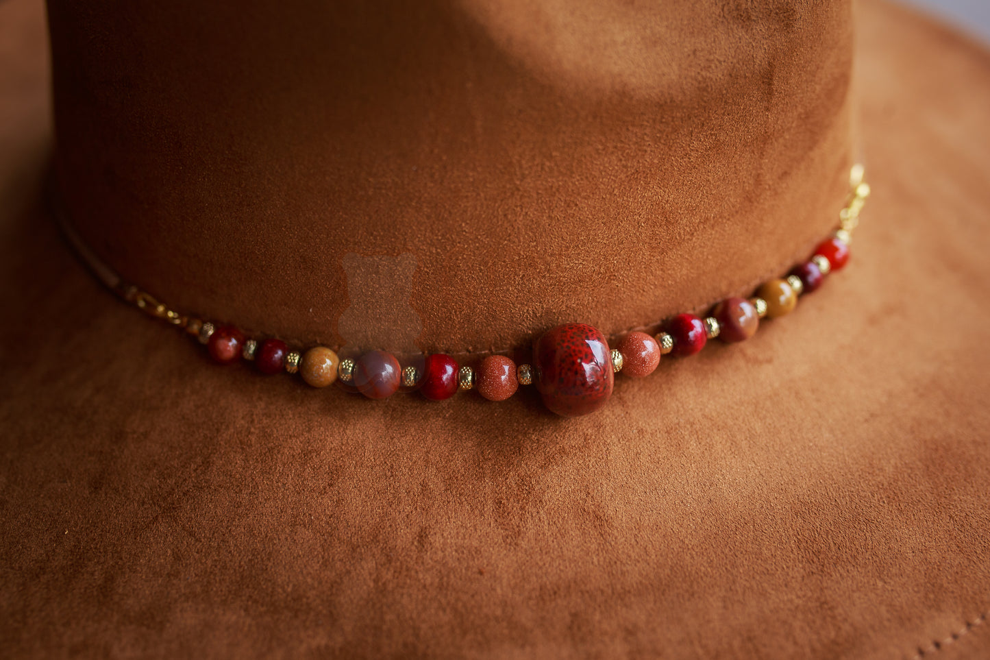 2 in 1 Beaded Hat Band + Bracelet Combo for All Wide Brim, Fedora, and Cowboy Style Hats