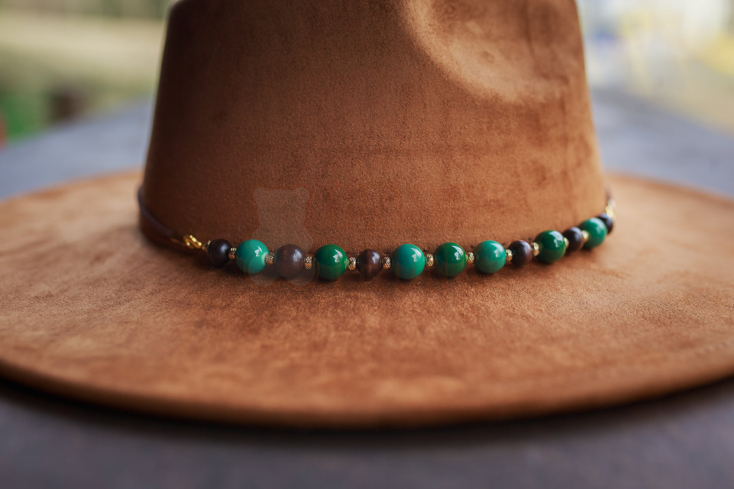 2 in 1 Beaded Hat Band + Bracelet Combo for All Wide Brim, Fedora, and Cowboy Style Hats