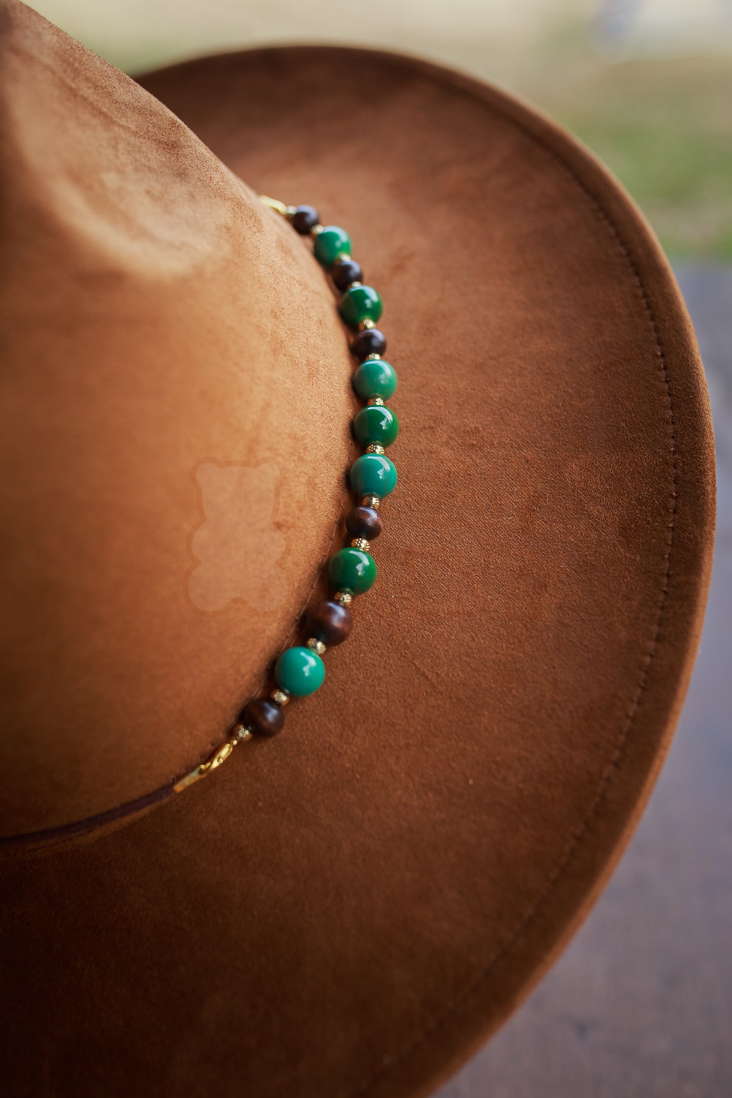 2 in 1 Beaded Hat Band + Bracelet Combo for All Wide Brim, Fedora, and Cowboy Style Hats