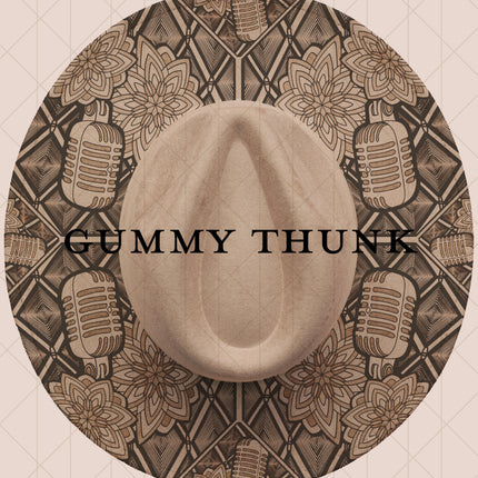 Dark Biege Burned Wide Brim Vegan Suede Hat