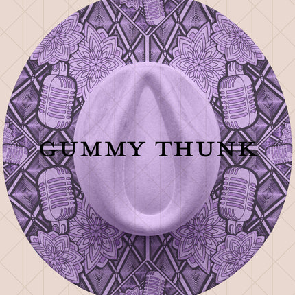 Lavender Burned Wide Brim Vegan Suede Hat