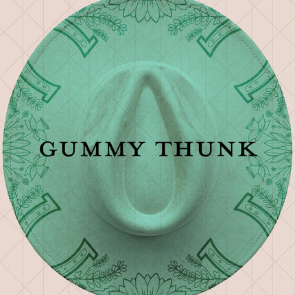 Light Mint Burned Wide Brim Vegan Suede Hat