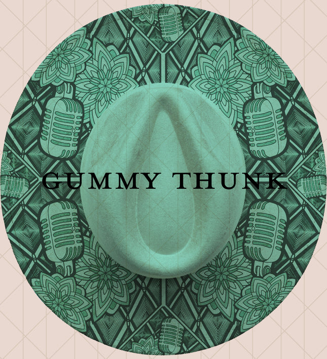 Light Mint Burned Wide Brim Vegan Suede Hat