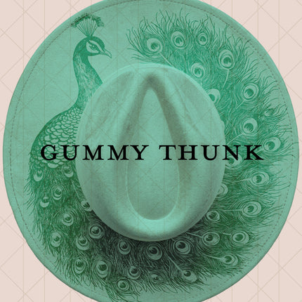 Light Mint Burned Wide Brim Vegan Suede Hat
