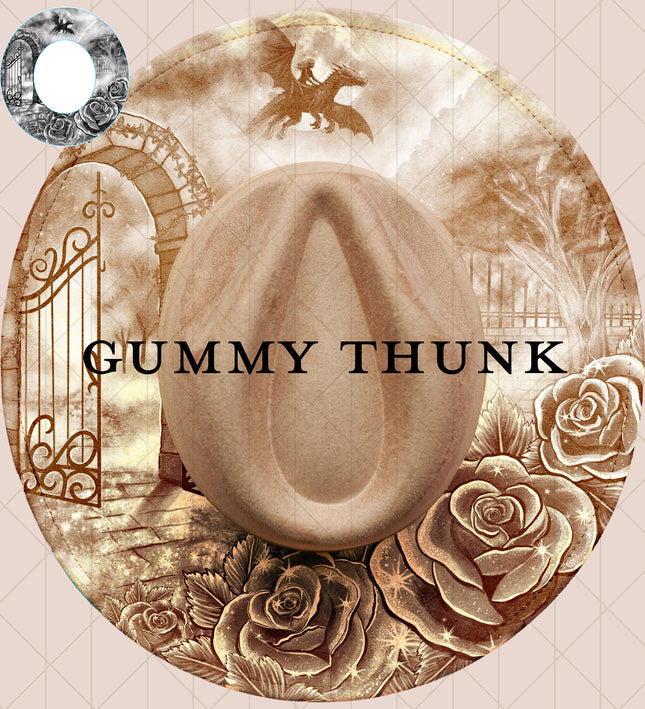 Enchanted Nights: Digital Laser Design and Template Wide Brim Hat SVG File Only