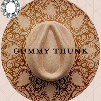 Highland Gems Digital Laser Design and Template Wide Brim Hat SVG File Only