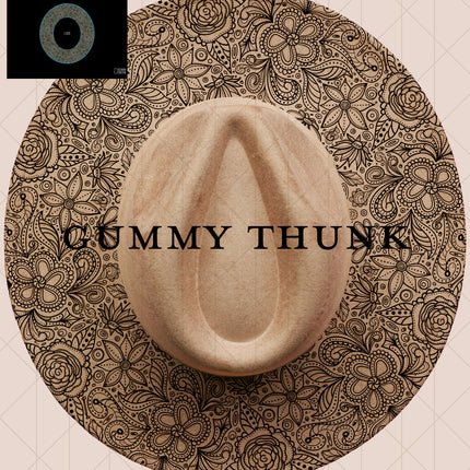Ink Blossom Digital Projector Design and Template Wide Brim Hats PNG File Only