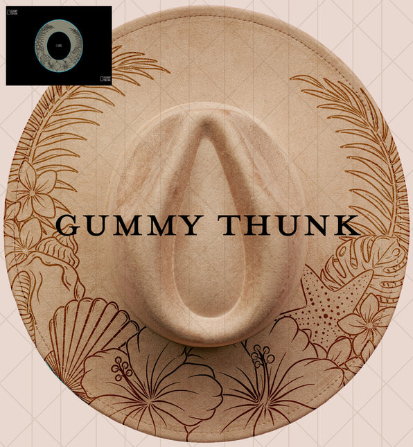 Beach Bum Digital Projector Design and Template Wide Brim Hats PNG File Only