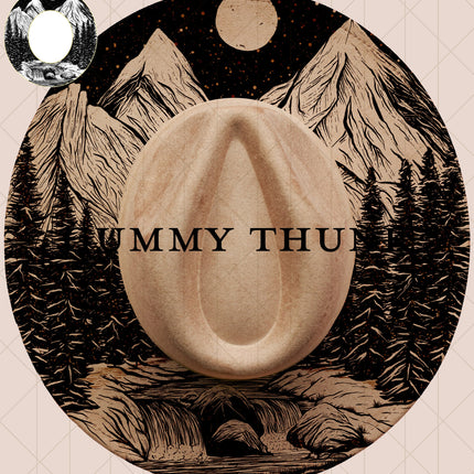 First Snow Digital Laser Design and Template Wide Brim Hat SVG File Only