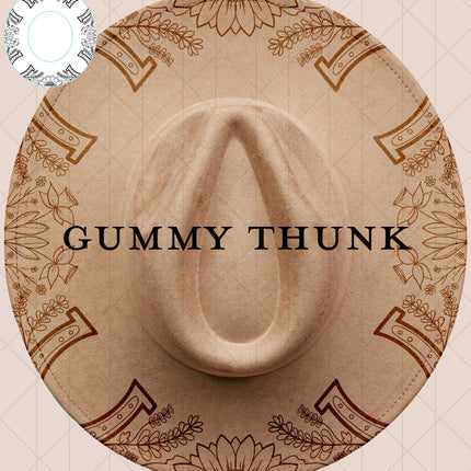Lucky Digital Laser Design and Template Wide Brim Hat SVG File Only