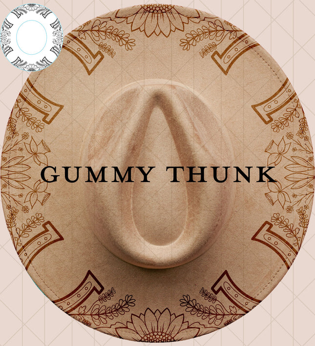 Lucky Digital Laser Design and Template Wide Brim Hat SVG File Only