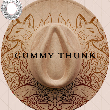Oh For Fox Sake Digital Laser Design and Template Wide Brim Hat SVG File Only