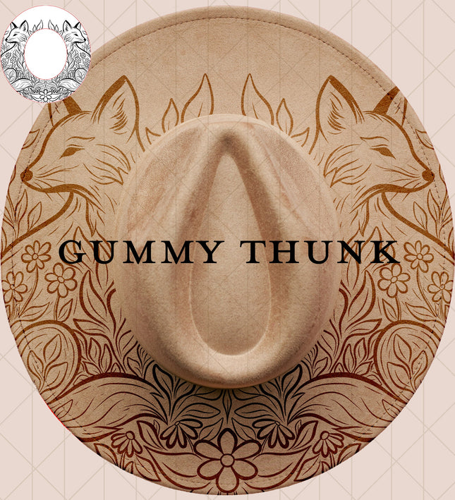 Oh For Fox Sake Digital Laser Design and Template Wide Brim Hat SVG File Only