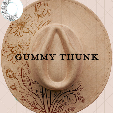 Twisted Fate Digital Laser  Design and Template Wide Brim Hat SVG File Only