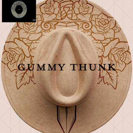 Through the Heart Digital Projector Design and Template Wide Brim Hats PNG File Only