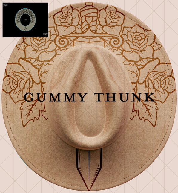 Through the Heart Digital Projector Design and Template Wide Brim Hats PNG File Only