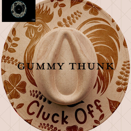 Cluck Off Digital Projector Design and Template Wide Brim Hats PNG File Only