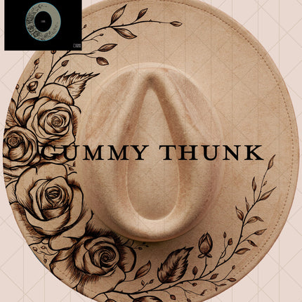 Roses Detailed Digital Projector Design and Template Wide Brim Hats PNG File Only