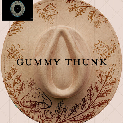 Fernlight Digital Projector Design and Template Wide Brim Hats PNG File Only