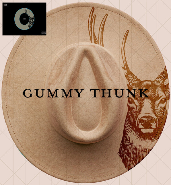 Oh Deer Buck Digital Projector Design and Template Wide Brim Hats PNG File Only