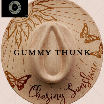 Chasing Sunshine Digital Projector Design and Template Wide Brim Hats PNG File Only