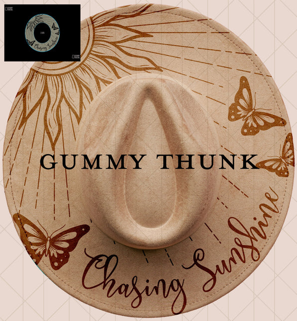 Chasing Sunshine Digital Projector Design and Template Wide Brim Hats PNG File Only
